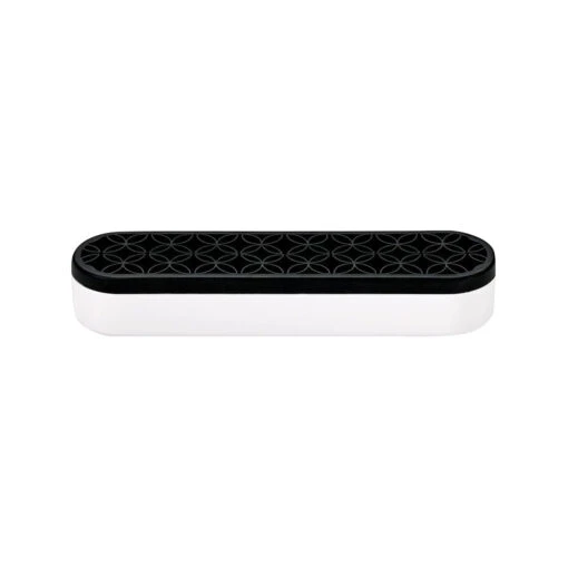 QosMedix Black & White Beauty Tool Organizer