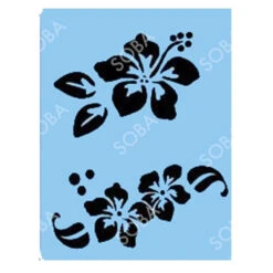 SOBA Quick EZ Stencil - Hibiscus