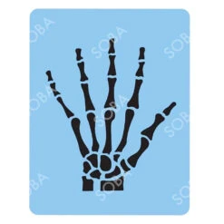SOBA Quick EZ Stencil - Skeleton Hand (Large)