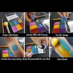 ProAiir Solids Water Resistant Makeup Palette - Tropical -Snazaroo Shop sbsolpal2 b
