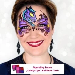 Sparkling Faces Candy Lips Rainbow Palette -Snazaroo Shop sklips b