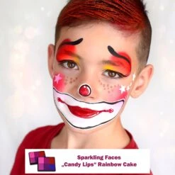 Sparkling Faces Candy Lips Rainbow Palette -Snazaroo Shop sklips c