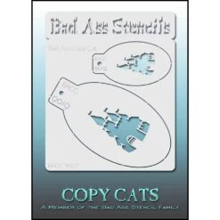 Bad Ass Copy Cat Stencils - Castle (9019)
