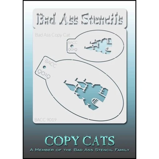 Bad Ass Copy Cat Stencils - Castle (9019)