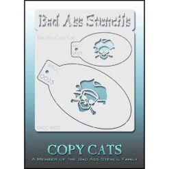Bad Ass Copy Cat Stencils - Pirate Skull (9023)