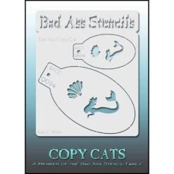 Bad Ass Copy Cat Stencils - Mermaid (9024)