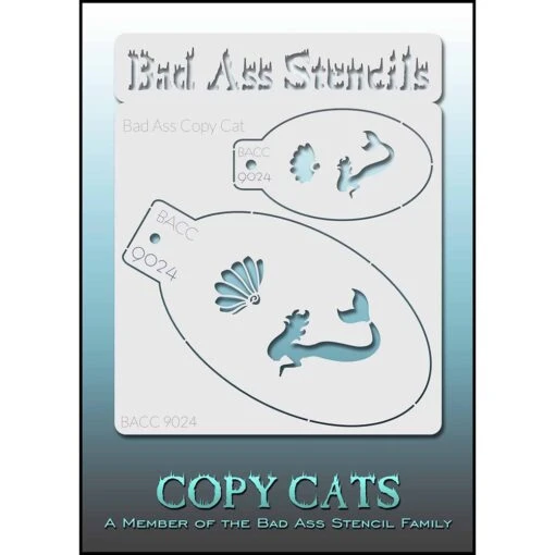 Bad Ass Copy Cat Stencils - Mermaid (9024)