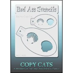 Bad Ass Copy Cat Stencils - Shell (9033)
