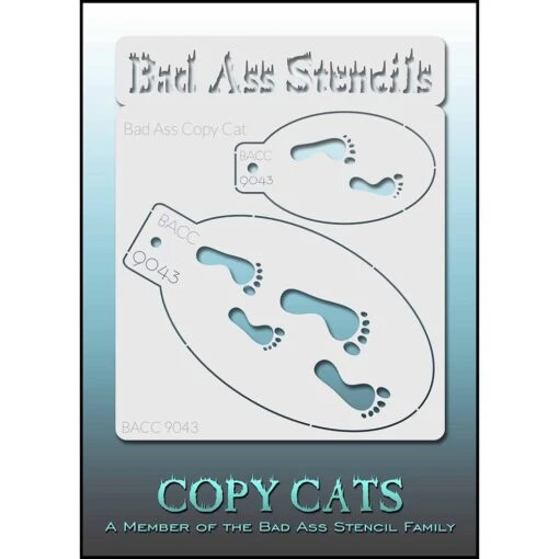 Bad Ass Copy Cat Stencils - Footprints (9043)