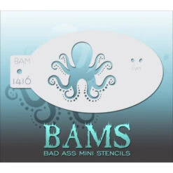 Bad Ass Mini Stencils - Octopus (BAM 1416)