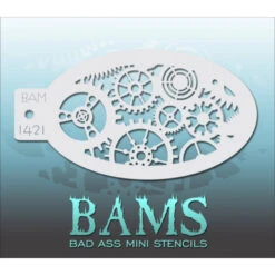 Bad Ass Mini Stencils - Gears (BAM 1421)