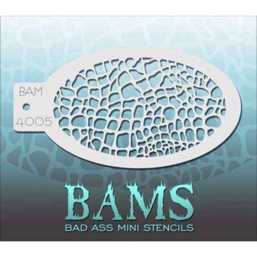 Bad Ass Mini Stencils - Reptile Skin (BAM 4005)