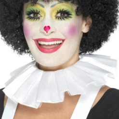 Smiffys Clown Neck Ruffle - White