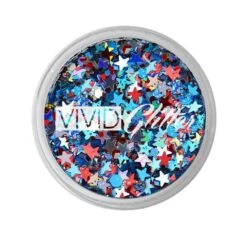 VIVID Glitter Loose Chunky Glitter - Red White & Boom