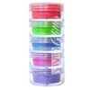 VIVID Glitter Loose Chunky Glitter 5 Piece Stack - Twister Rainbow