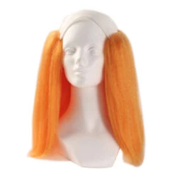 Alicia Bald Straight Clown Wig - Orange