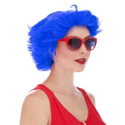 West Bay Fun Flip Clown Wig - Royal Blue