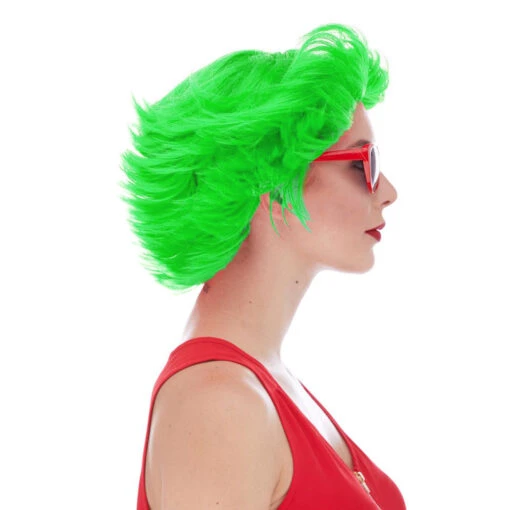 West Bay Fun Flip Clown Wig - Green - Image 2