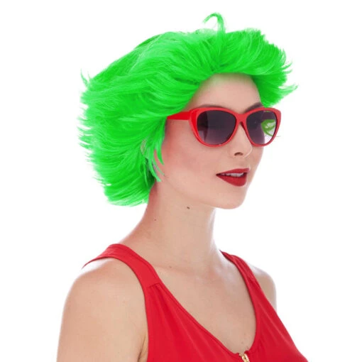 West Bay Fun Flip Clown Wig - Green