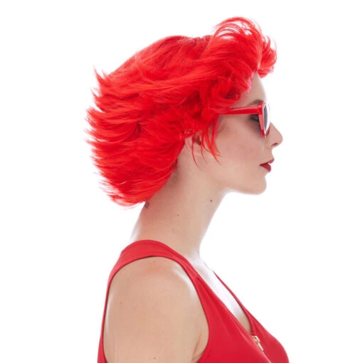 West Bay Fun Flip Clown Wig - Red - Image 2