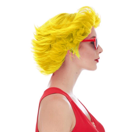 West Bay Fun Flip Clown Wig - Yellow - Image 2