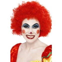 Smiffy's Joke And Novelty Crazy Curly Clown Wig - Red