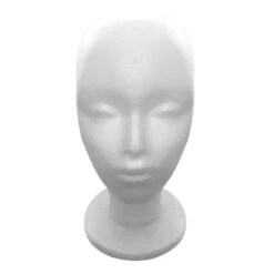 Polly Products Company Styrofoam Head - Short Wig (12" High)