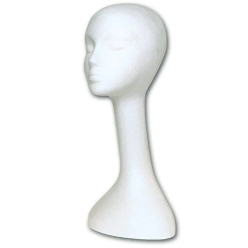 Hairess Corporation Styrofoam Head - Long Wig (20" High)