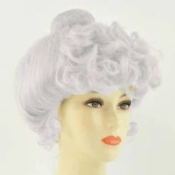 Morris Costumes Deluxe Gibson Girl Wig - White/Light Gray